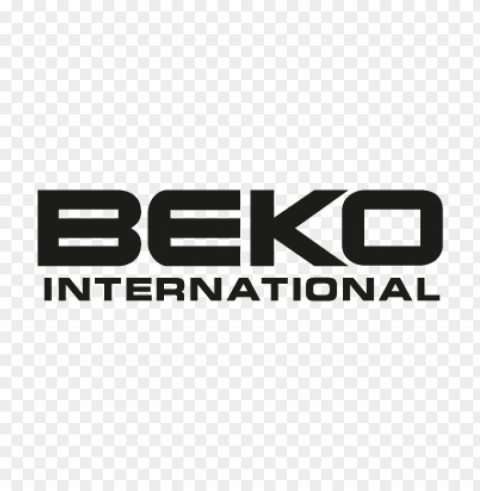 beko international vector logo download free PNG Graphic Isolated with Clarity