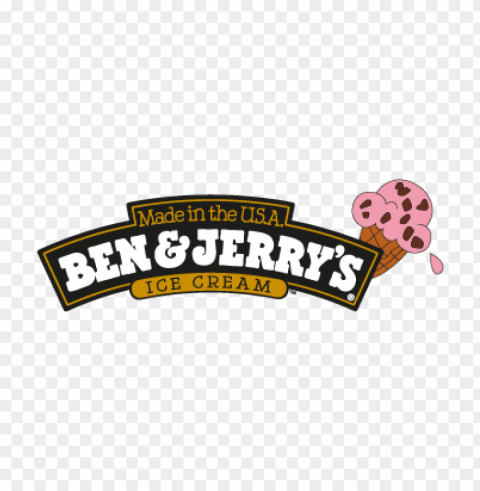 ben & jerrys vector logo download free PNG Graphic with Isolated Clarity