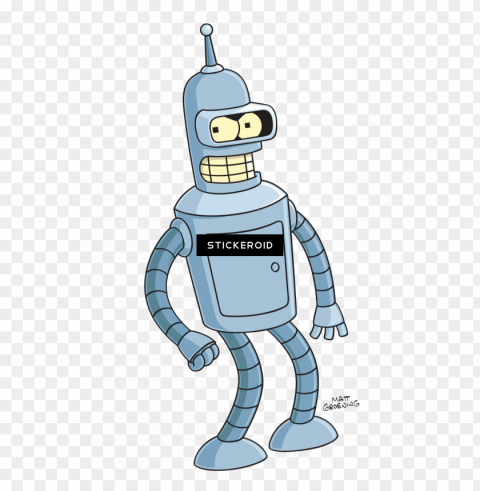 bender futurama - futurama bender happy Isolated Object in HighQuality Transparent PNG