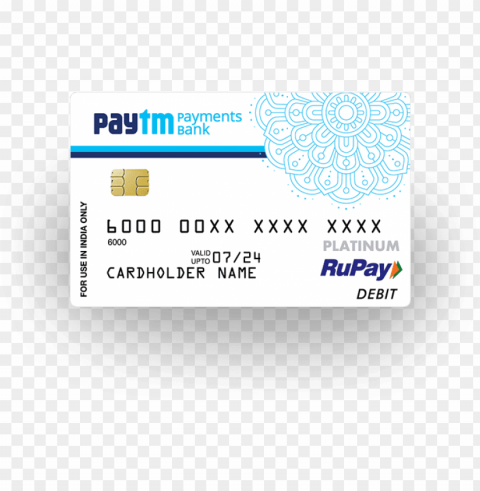 benefits - paytm physical debit card Clear background PNG images comprehensive package