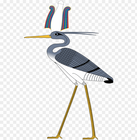 Bennu Bird PNG Graphic Isolated With Clear Background