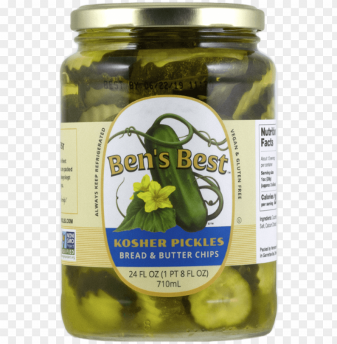 bens best bread butter chips opt - pickled cucumber PNG Graphic Isolated with Transparency