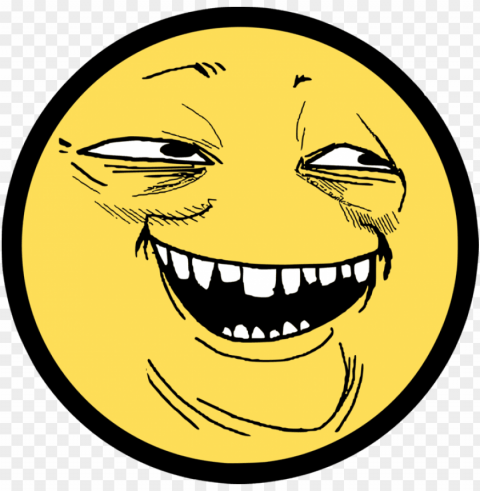best free troll face image - troll face smile Clear Background PNG Isolated Subject