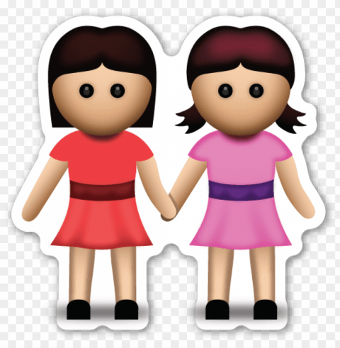 best friends emoji - emojis de mejores amigas PNG Image Isolated with Transparent Detail