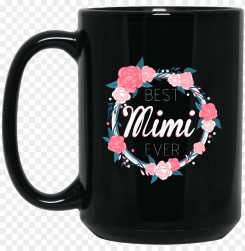 best mimi ever - golf stud black 15oz mu Isolated Icon on Transparent PNG