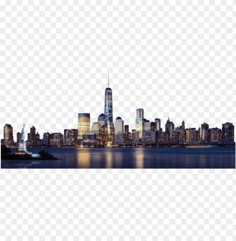 best new-york city skyline - new york buildings PNG Graphic Isolated on Clear Backdrop