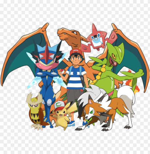 best team by davidbksandrade on deviantart - pokemon ash PNG with transparent background for free