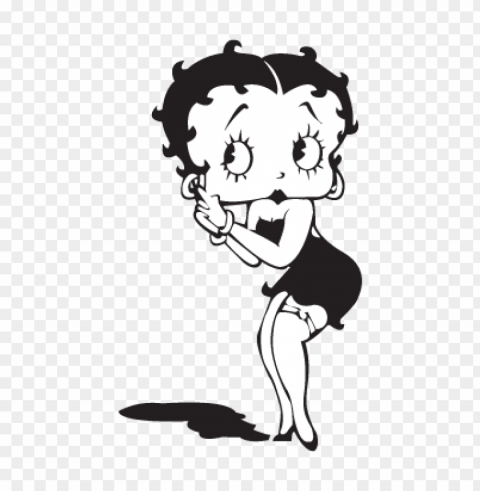betty boop ai logo vector free download Isolated Artwork with Clear Background in PNG