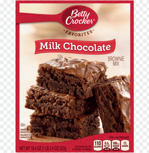 betty crocker milk chocolate brownie mix family size Transparent PNG images complete package