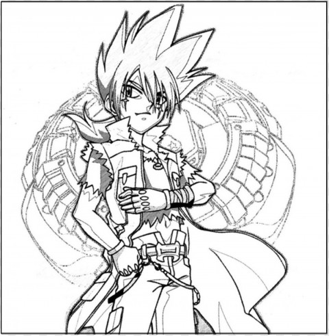 beyblade coloring pages color Transparent PNG Isolated Subject