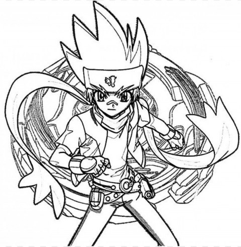 beyblade coloring pages color Transparent PNG Object Isolation