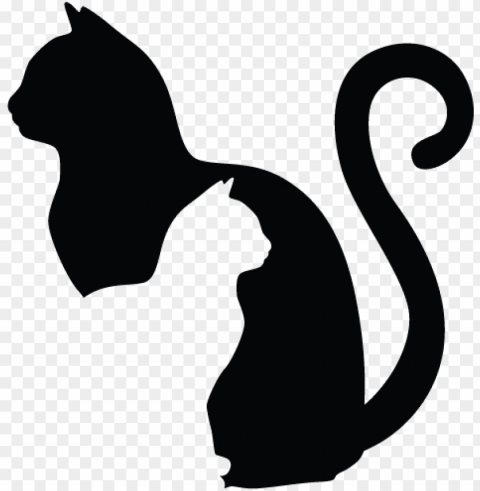 bff pet sitting - sitting cat silhouette PNG images with transparent canvas