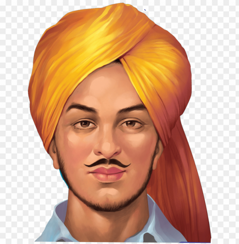 bhagat singh image Isolated Object on Clear Background PNG