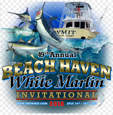 Bhmtc White Marlin Web PNG Graphics With Alpha Channel Pack