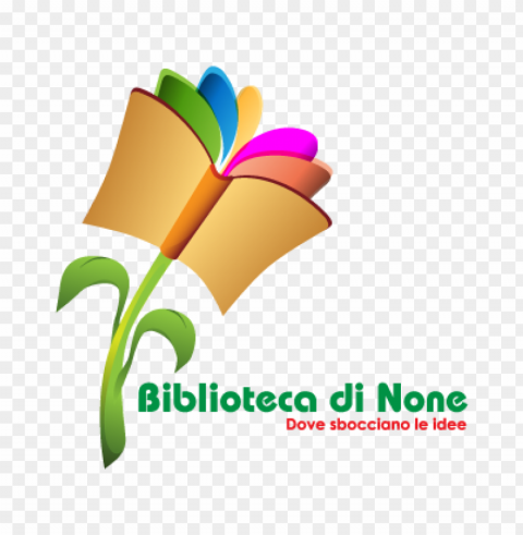 biblioteca di none logo vector free Clean Background Isolated PNG Object