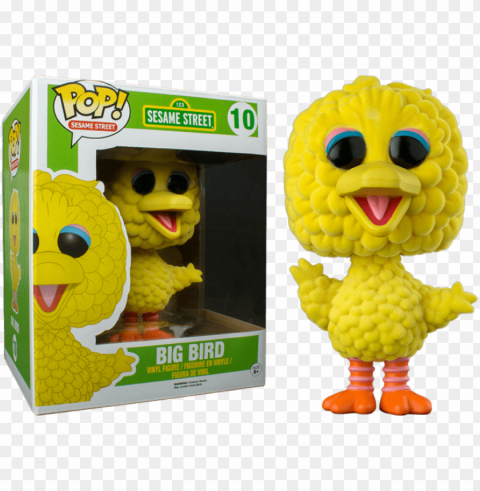big bird pop vinyl PNG Image Isolated on Clear Backdrop