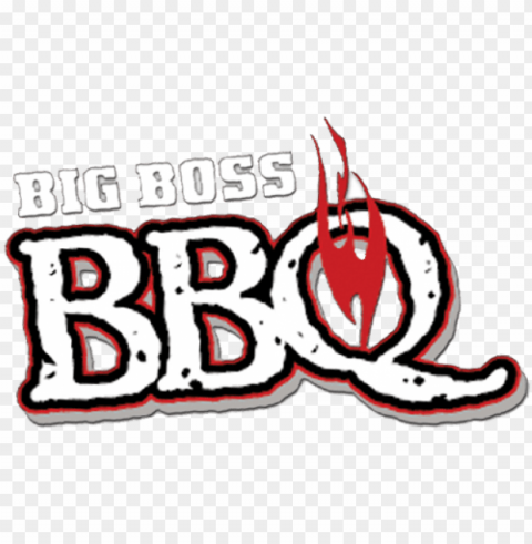 big boss bbq logo Isolated Artwork on HighQuality Transparent PNG