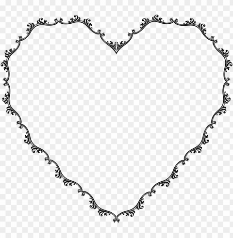 big image - heart frames PNG files with alpha channel assortment