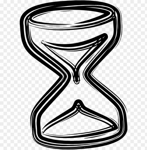 big image - hourglass sketch Isolated Graphic on Clear Transparent PNG