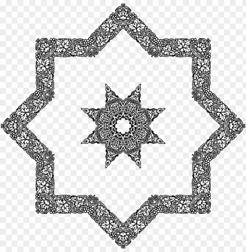 big image - islamic star patter Isolated Item on HighResolution Transparent PNG