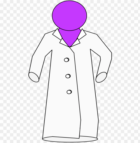 big image - lab coat stick figure PNG with no background required