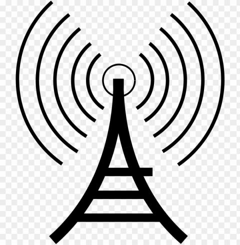 Big - Radio Tower Clipart PNG Image With Isolated Icon