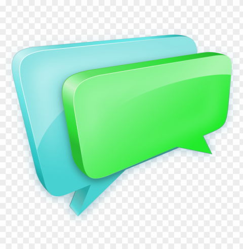 big image - text message 3d ico PNG Graphic with Clear Isolation