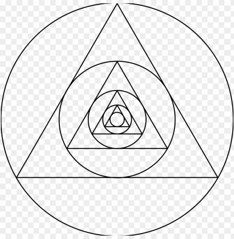big image - triangle and circle sacred geometry PNG transparent designs