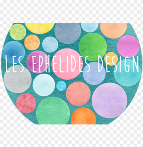 Big Logo Ephelides Pastilles Watercolor Blue - Circle PNG Isolated