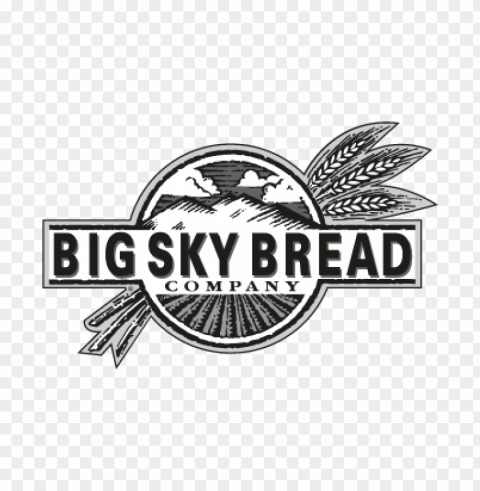 big sky bread vector logo PNG images with transparent overlay