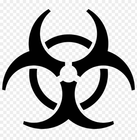 biohazard symbol PNG with Clear Isolation on Transparent Background