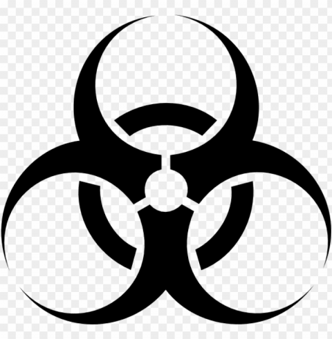 biohazard tattoo symbol PNG with clear overlay