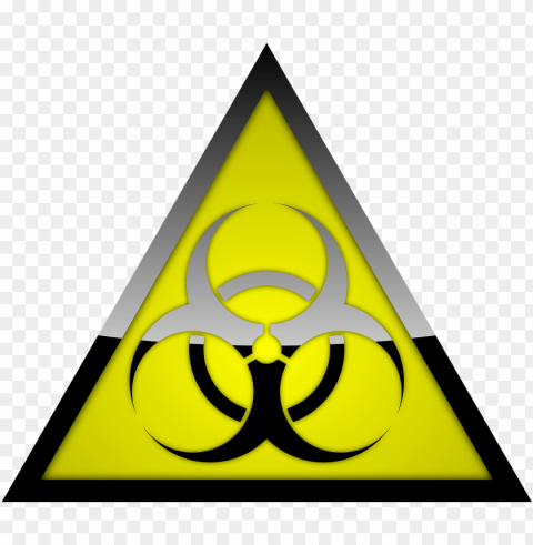 biohazard warning triangle sign PNG transparent stock images