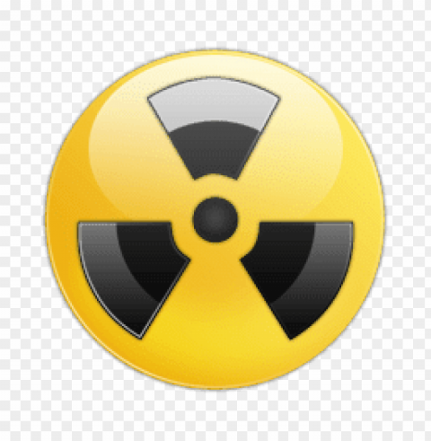 biohazard yellow symbol PNG with clear transparency