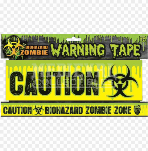 biohazard zombie warning tape - forum novelties 68612 biohazard zombie warning tape PNG files with no background wide assortment