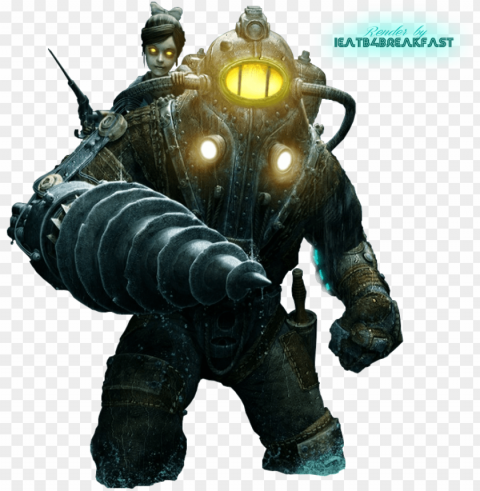 bioshock - bioshock 2 subject delta and little sister Transparent PNG stock photos