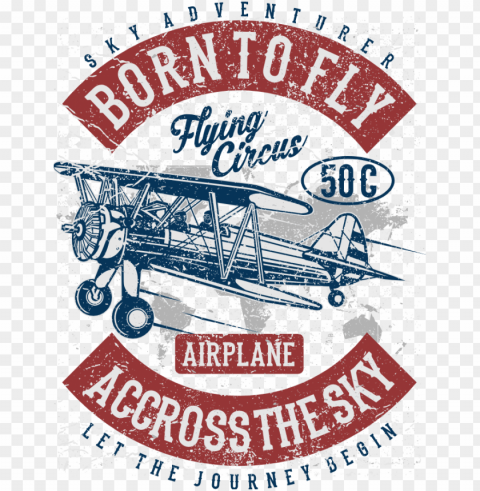 biplane on sky - label PNG pictures without background
