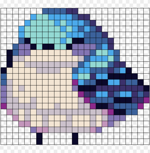 Bird Perler Bead Patterns Isolated Element With Transparent PNG Background