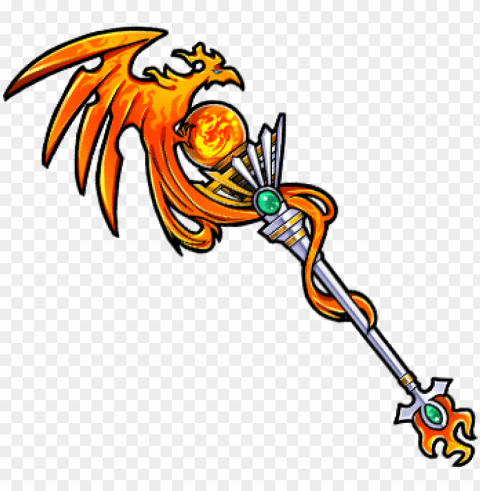 bird staff PNG Graphic Isolated on Clear Background Detail
