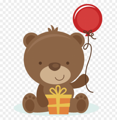 birthday bear svg cut file birthday svg files birthday - birthday bear clip art PNG transparency
