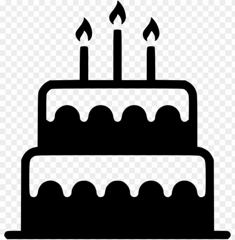 birthday cake candle sweet dessert comments - birthday cake svg file Transparent PNG Isolated Object Design