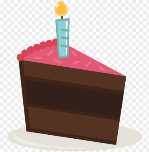 birthday cake slice - birthday cake slice clipart PNG Isolated Object with Clear Transparency
