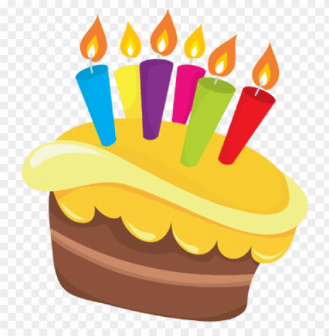 birthday cake yellow PNG files with clear background PNG transparent with Clear Background ID ba3f2fc0
