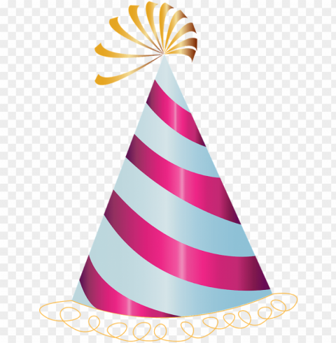 birthday decoration cap image - birthday party hats Isolated Icon in Transparent PNG Format
