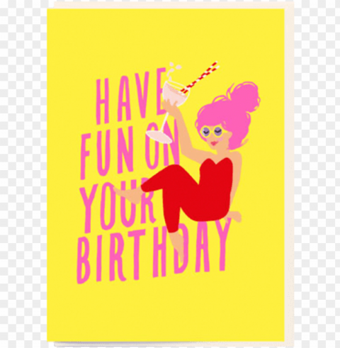 Birthday Funky Quirky Unusual Modern Cool Card Cards - Illustratio PNG Image Isolated On Clear Backdrop