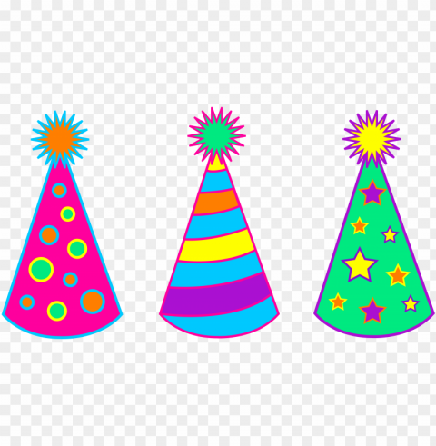 birthday hat clipart - birthday party hats clipart PNG transparent artwork