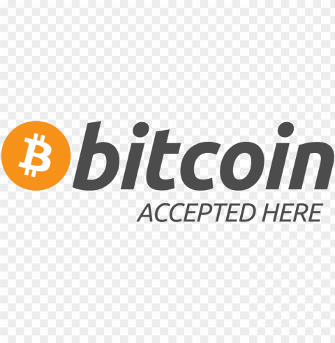 bitcoin accepted here sign PNG high quality
