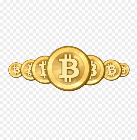 bitcoin logo no background Isolated Artwork on Transparent PNG