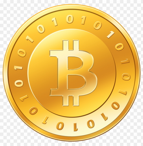 bitcoin logo no background Isolated Design Element on PNG