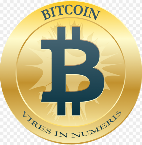 bitcoin logo background Isolated Element on Transparent PNG